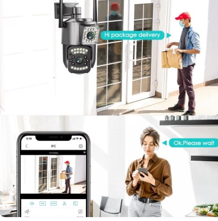 Camara V380 Pro doble lente